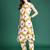 Mustard printed cotton kurta trouser set