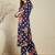 Blue printed cotton kurta trouser set