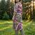 Olive printed cotton kurta trouser set
