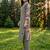 Olive printed cotton kurta trouser set