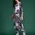 Black printed cotton kurta trouser set