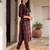Black printed cotton kurta trouser set
