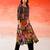 Black printed cotton kurta trouser set