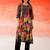 Black printed cotton kurta trouser set