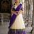 South Indian Style Semi-Stitched Half Saree with Blouse and Dupatta