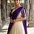 South Indian Style Semi-Stitched Half Saree with Blouse and Dupatta