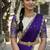 South Indian Style Semi-Stitched Half Saree with Blouse and Dupatta
