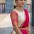 South Indian Style Semi-Stitched Half Saree with Blouse and Dupatta