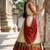 South Indian Style Semi-Stitched Half Saree with Blouse and Dupatta