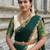 South Indian Style Semi-Stitched Half Saree with Blouse and Dupatta