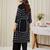 Black printed cotton kurta trouser set