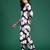 Black printed cotton kurta trouser set