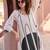 Off white printed cotton kurta trouser set