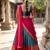 South Indian Style Semi-Stitched Half Saree with Blouse and Dupatta