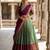 South Indian Style Semi-Stitched Half Saree with Blouse and Dupatta