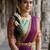 South Indian Style Semi-Stitched Half Saree with Blouse and Dupatta