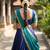 South Indian Style Semi-Stitched Half Saree with Blouse and Dupatta