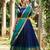 South Indian Style Semi-Stitched Half Saree with Blouse and Dupatta