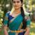 South Indian Style Semi-Stitched Half Saree with Blouse and Dupatta