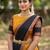 South Indian Style Semi-Stitched Half Saree with Blouse and Dupatta