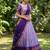 South Indian Style Semi-Stitched Half Saree with Blouse and Dupatta