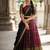South Indian Style Semi-Stitched Half Saree with Blouse and Dupatta