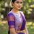 South Indian Style Semi-Stitched Half Saree with Blouse and Dupatta