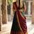 South Indian Style Semi-Stitched Half Saree with Blouse and Dupatta