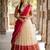 South Indian Style Semi-Stitched Half Saree with Blouse and Dupatta
