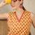 Mustard printed cotton kurta trouser set