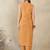 Mustard printed cotton kurta trouser set
