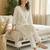 White embroidered silk kurta trouser set