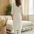 White embroidered silk kurta trouser set