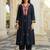 Black printed viscose rayon kurta trouser set