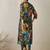 Multicolor printed cotton kurta trouser set