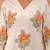 Off white printed cotton kurta trouser set