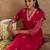Pink embroidered cotton kurta trouser set