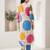 Off white printed cotton kurta trouser set