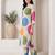 Off white printed cotton kurta trouser set