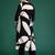 Black printed viscose rayon kurta trouser set