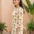 Off white printed cotton kurta trouser set