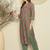 Green printed cotton kurta trouser set