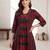 Maroon printed cotton kurta trouser set