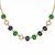 Fashion gold plated anti tarnish multicolor crystal necklace for women