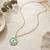 Fashion gold plated anti tarnish evil eye pendant necklace for women 