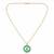 Fashion gold plated anti tarnish evil eye pendant necklace for women 