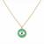 Fashion gold plated anti tarnish evil eye pendant necklace for women 