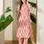 Cream printed cotton kurta trouser set