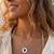 Fashion gold plated anti tarnish pendant necklace for women & girls american diamond style charm chain fashion jewellery
