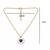Fashion gold plated anti tarnish pendant necklace for women & girls american diamond style charm chain fashion jewellery